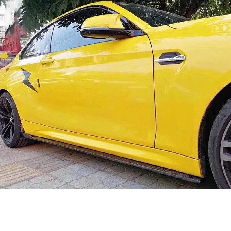 Suitable for 2016-21 for BMW F87 M2 M2C carbon fiber side skirts and extended splitter.