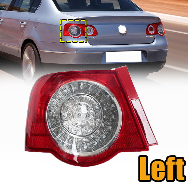Outer LED Tail Light Rear Brack Tail Lamp Left for VW for Passat B6 Sedan 2006-2010