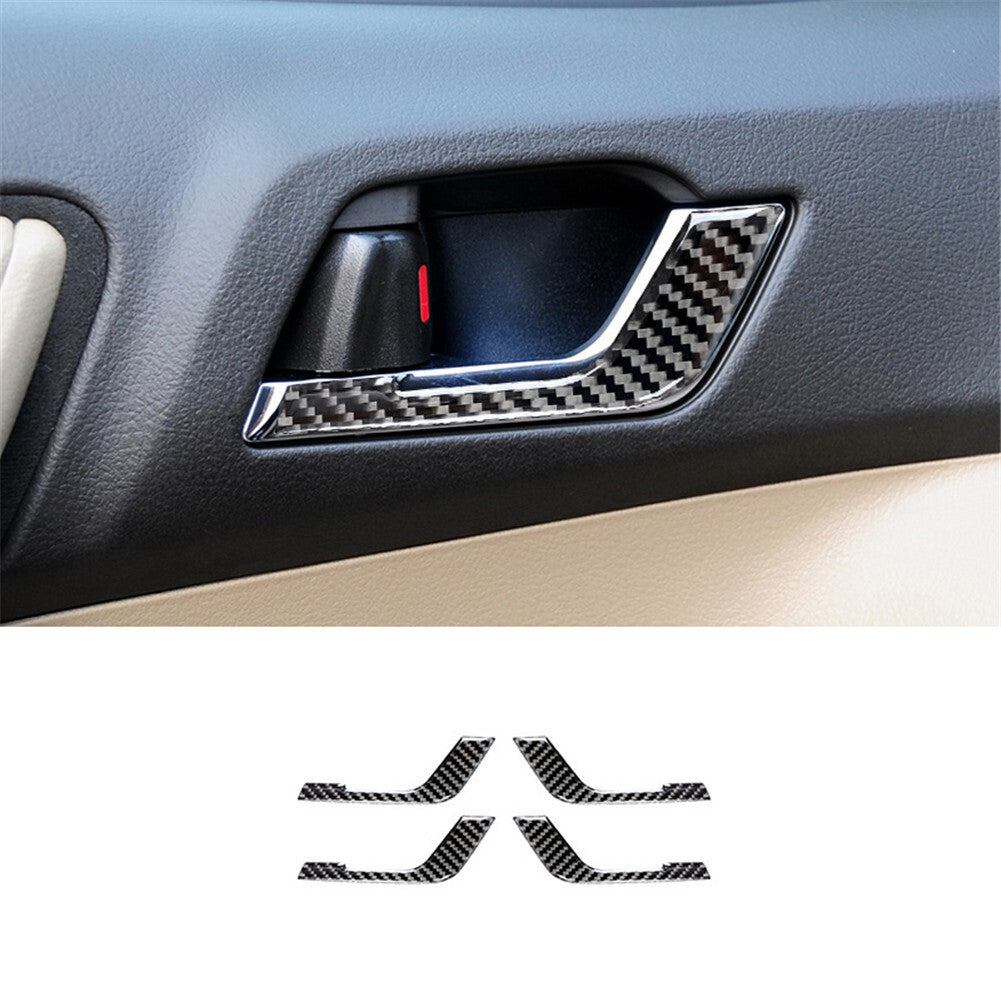 4Pcs Carbon Fiber Inner Door Handle Cover Trim for Toyota Highlander 2008-2013