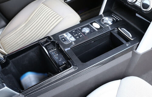 Center Console 17-20 Gear Shift Frame for Land Rover Discovery Dry Carbon Fiber