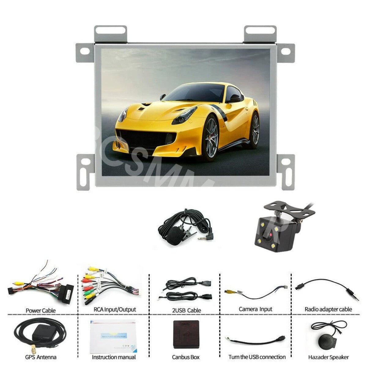 Car Stereo Radio Player USB 4+32G WiFi W/Camera Fit for Dodge for Charger 2011-2023
