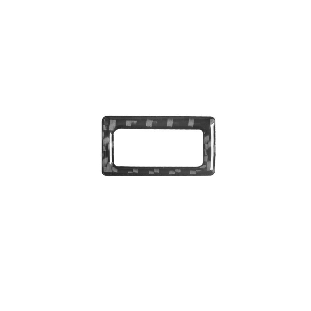Carbon Fiber Hazard Light Switch Frame Cover Trim for Volkswagen for Tiguan 2013-17