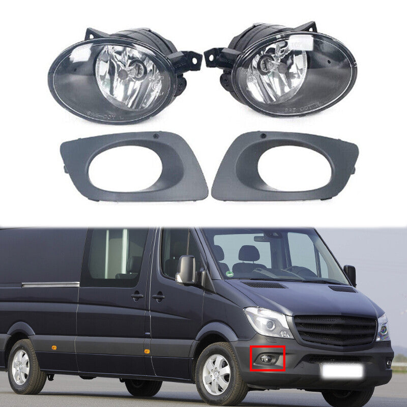 1Set Front Fog Light With Cover For 2014-2018 for Mercedes-Benz Sprinter W906