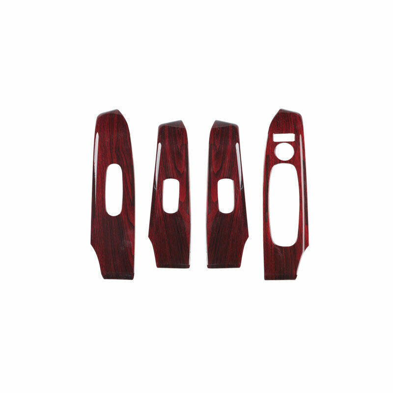 Glass Window Lifting Lock Panel Trim Fit for Nissan Altima 19-22 Red Wood Grain