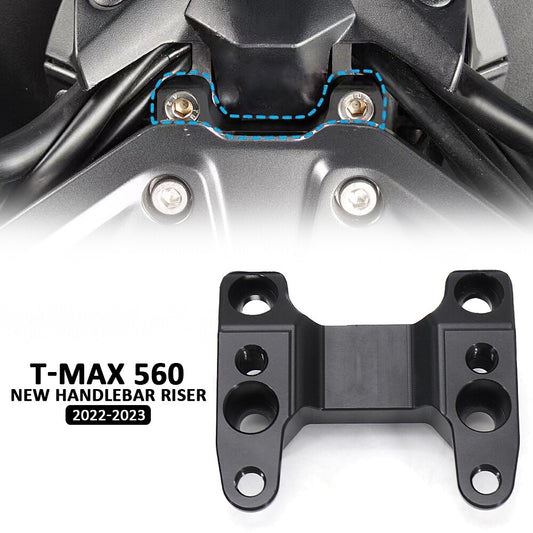 Dirt Bike Handlebar Riser Handle Bar Raisers Clamp Backs Black TMAX 560