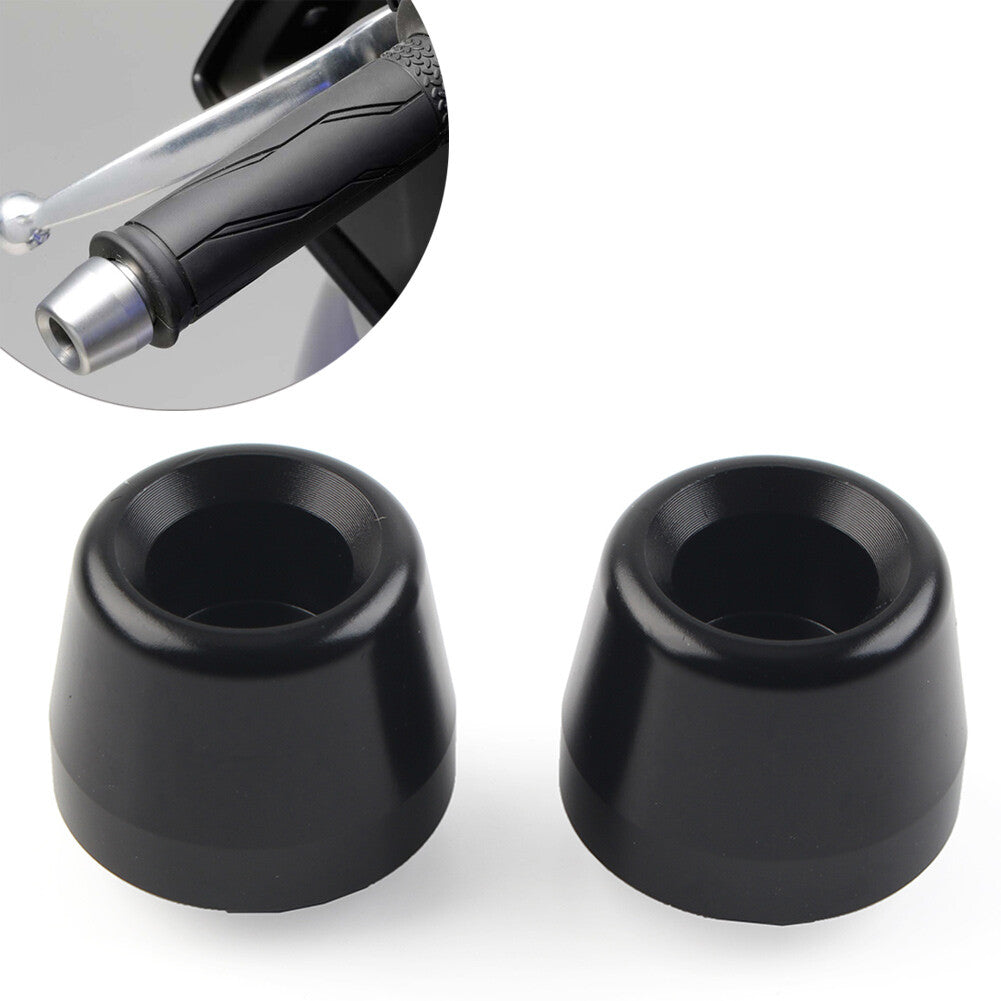 Handlebar Grips Bar End Slider Cap Black for YAMAHA YZFR1 YZF-R1 2015-2023