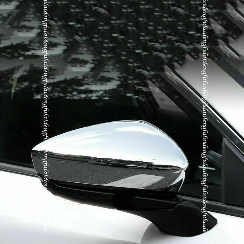 for Mazda CX-30 20-2022 Chrome Exterior Side Rearview Mirror Cover Trims Wing