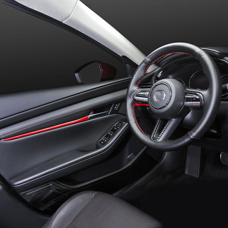 for Mazda 3 Axela 19-2023 Carbon Fiber Look Inner Decoration Full Set Cover Trim