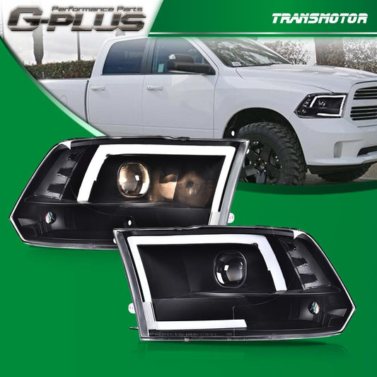 Fits 09-18 for RAM 1500 2500 3500 LED Black Mold Dragon DRL