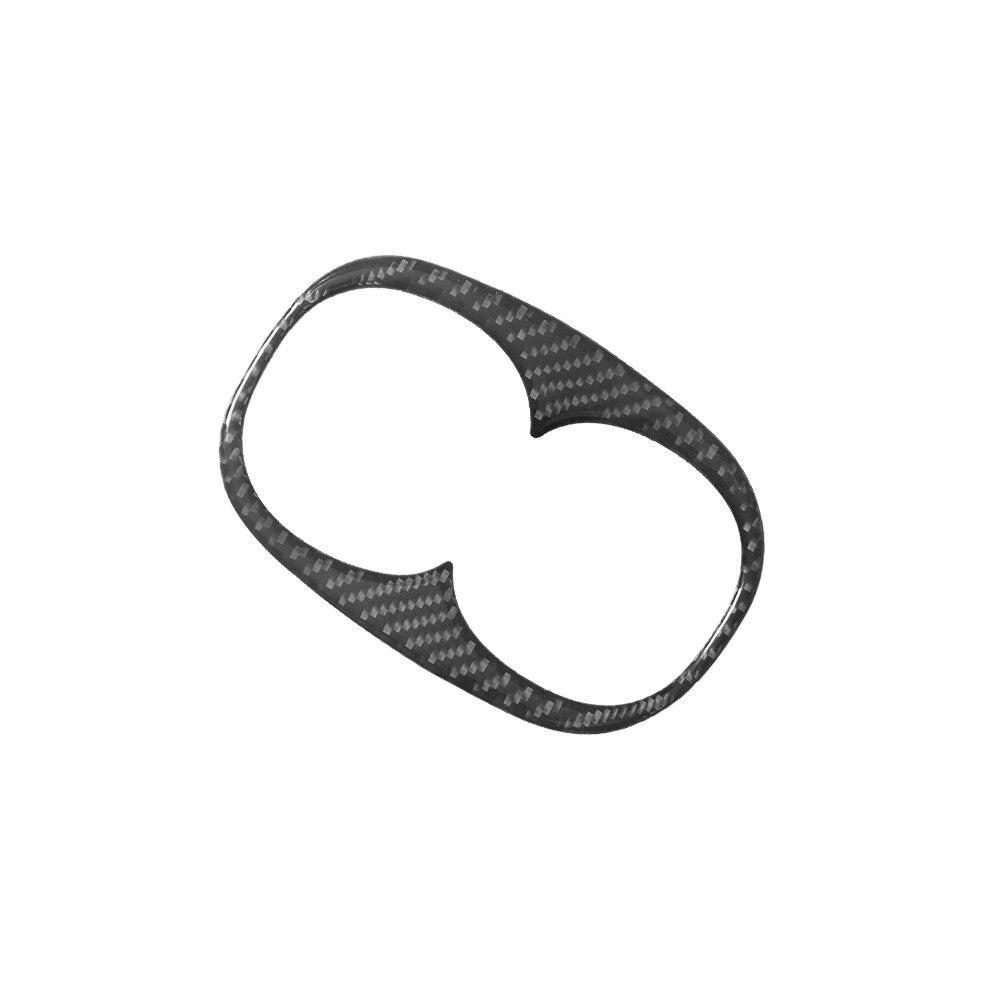 Carbon Fiber Rear Armrest Cupholder Trim for Mitsubishi Outlander 2014-2016