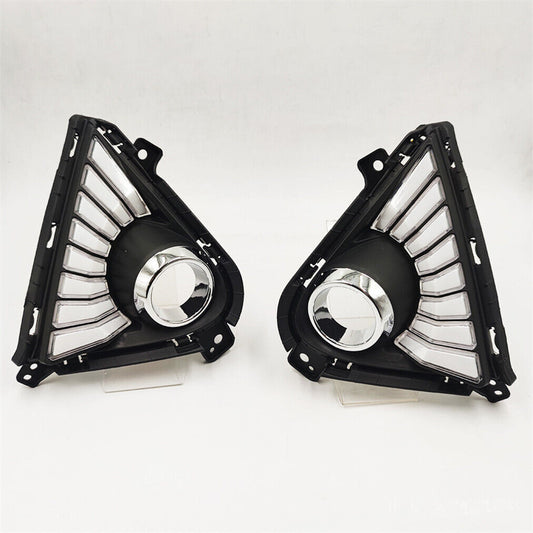 Fit for Hyundai Accent 2020-2021 LED DRL Daytime Running Fog Light Lamps 2PCS