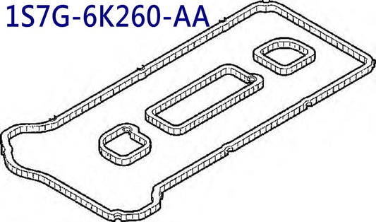 Suitable for valve cover gaskets, compatible with for Ford manufacturers 1S7Z6584BA 1S7G 6K260 AA, 1 new set.