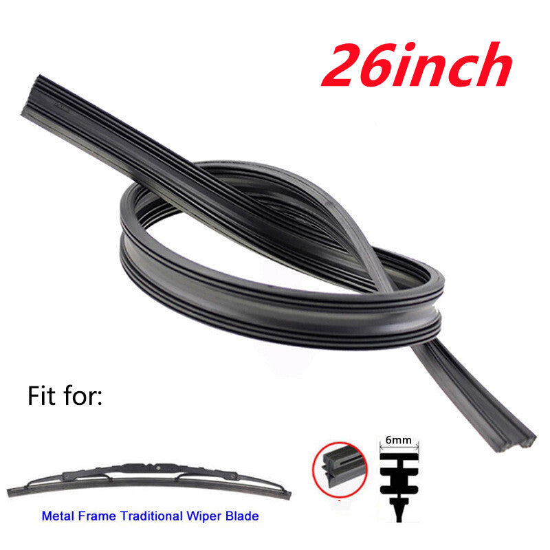 4-Pack 26-inch Car Frame Windshield Scraper Replacement Strips
