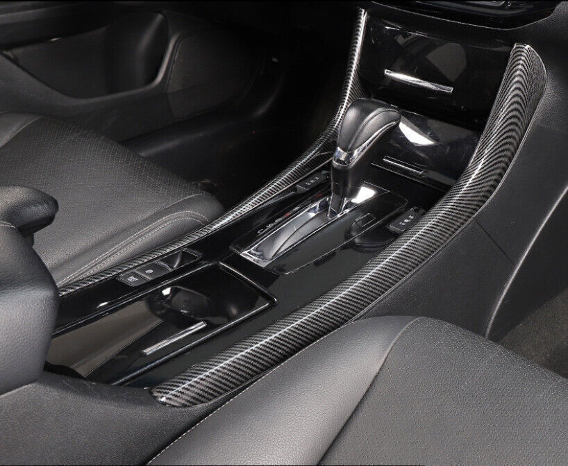 for Honda Accord 2013-2017 Carbon fiber Gear Shift Box Panel frame Strip Cover