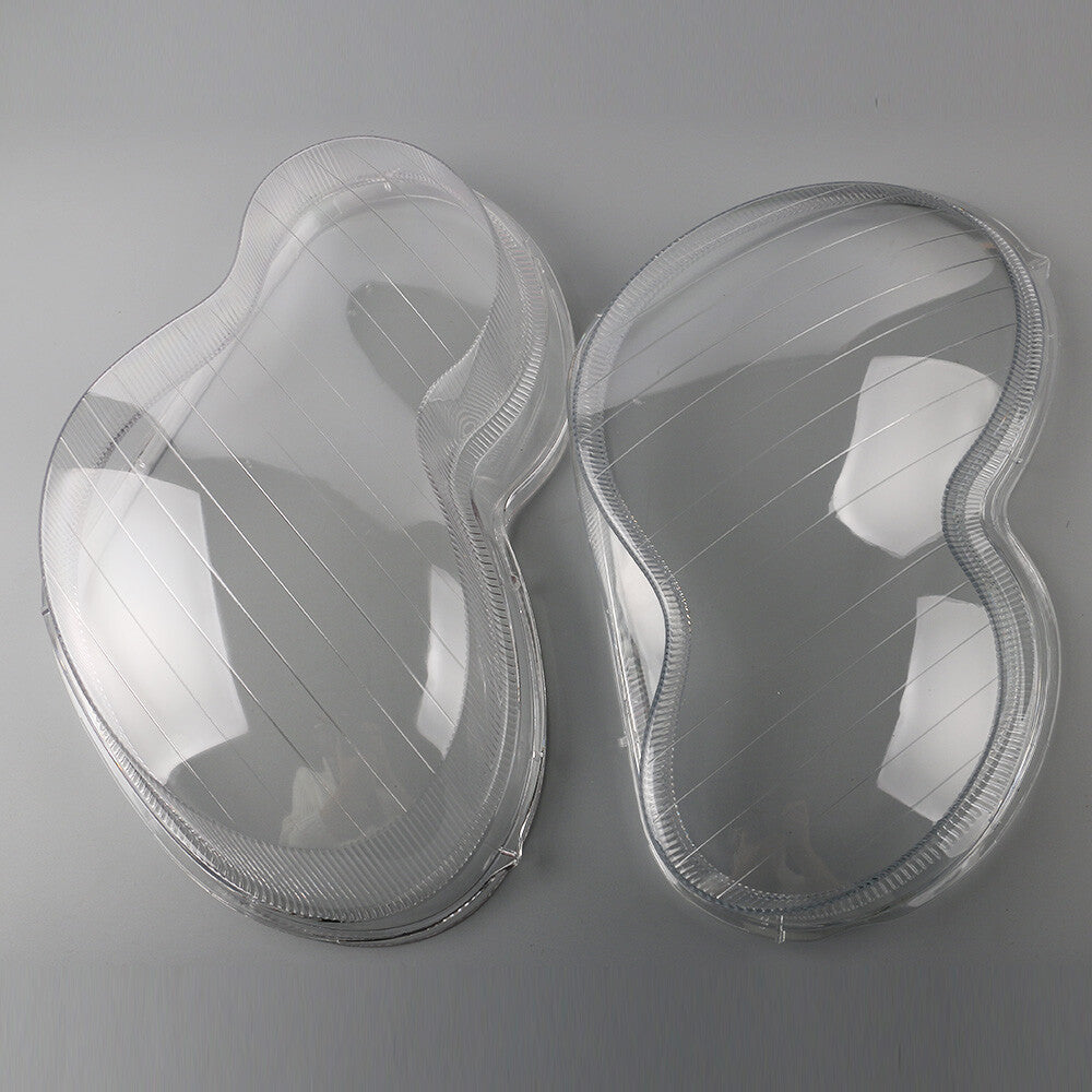 2Pcs Headlight Lens Cover Left+Right Side Replacement For 2001-2007 C-Class W203