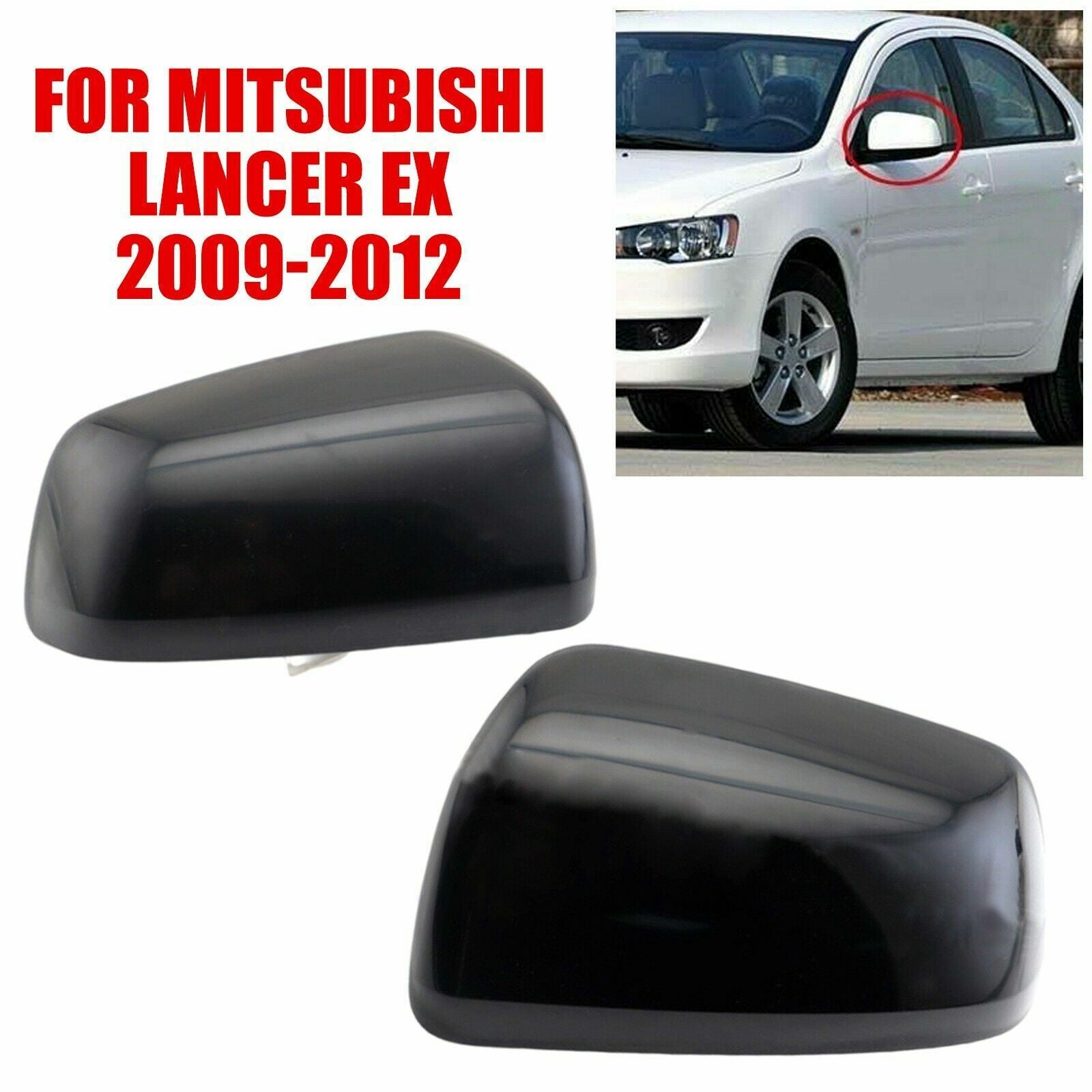 Car rearview mirror protector suitable for Mitsubishi Lancer EX 09-12 side mirror housing AT