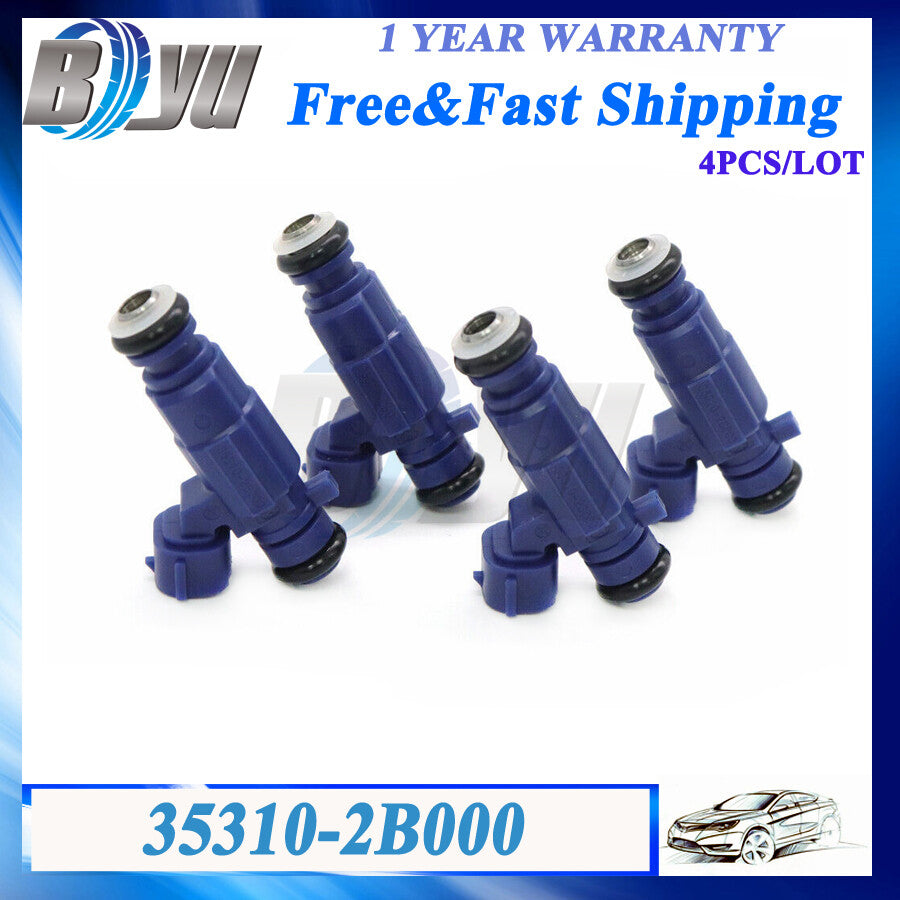 353102B000 35310-2B000 4PCS Fuel Injectors for Hyundai i20 i30 for KIA Ceed 1.4L