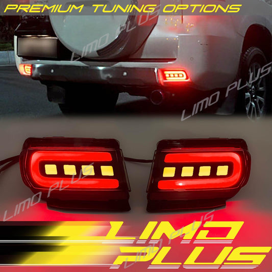 Smoked rear bumper brake light (DRL) for Toyota for Land Cruiser Prado 10-21