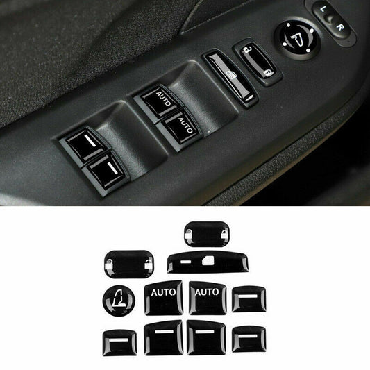 for HONDA for CIVIC 10TH 2016-2021 11P Window Lift Switch Button Cover Trims Black