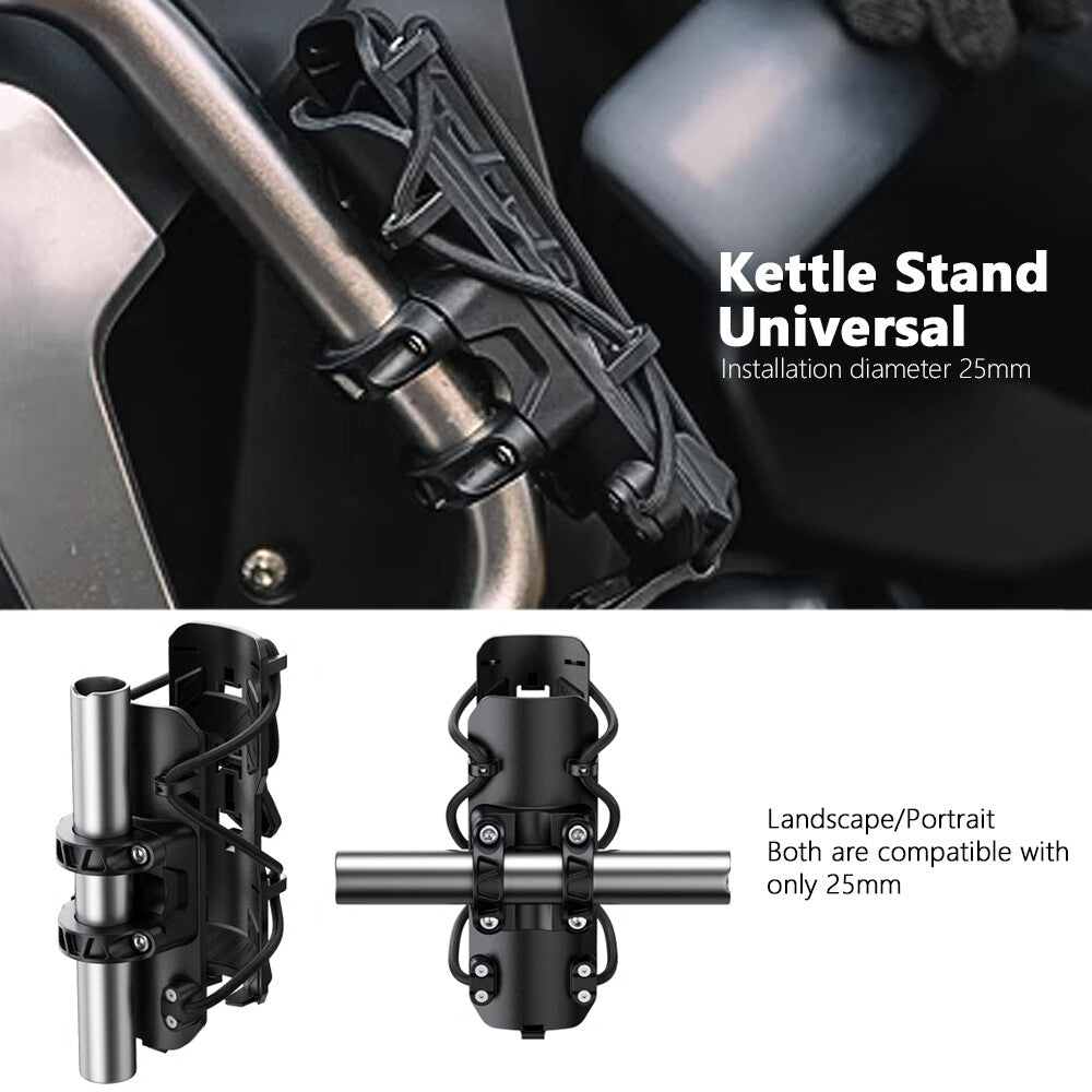 for BMW for Honda for Yamaha 25mm Diameter Motorcycle Cup Holder Kettle Stand