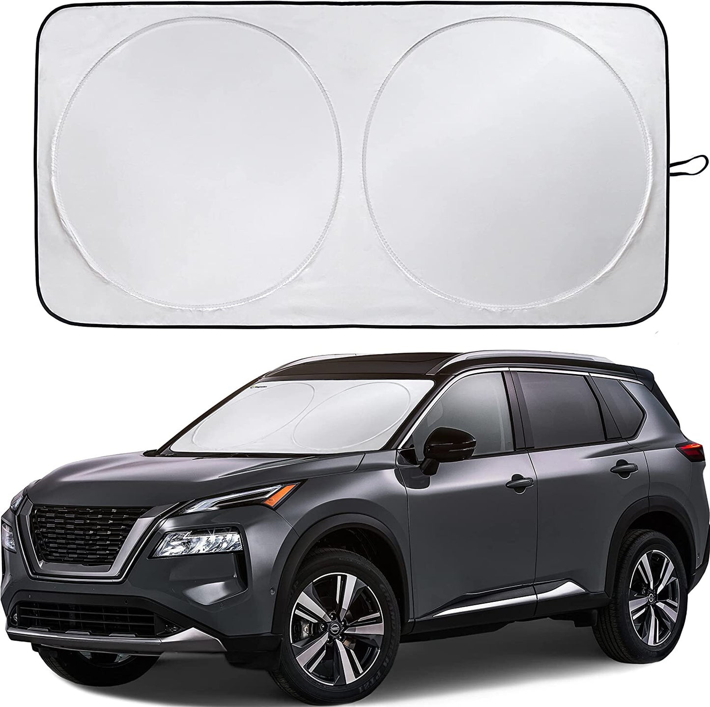 65.736.4'' Car Windshield Sunshade Sun Shade W/pouch Blocks Heat and Sun