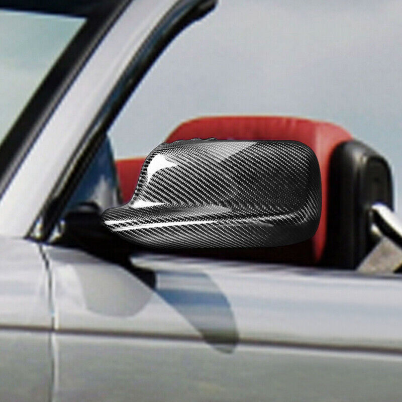 For 2 Door for BMW 3 Series E46 98-05 Real Carbon Fiber Car Side Mirror Cover Caps