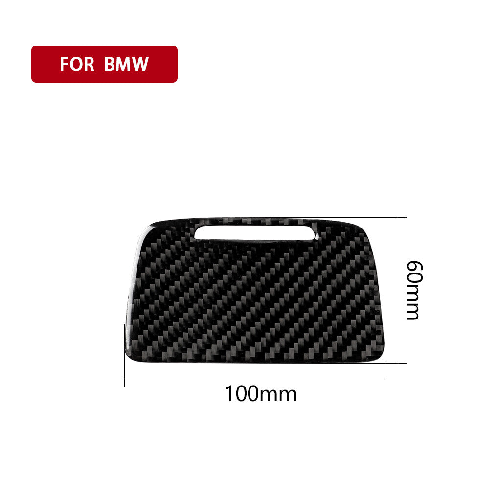 Carbon Fiber Interior Ashtray Panel Cover Trim for BMW 5 Series F10 2011-2017