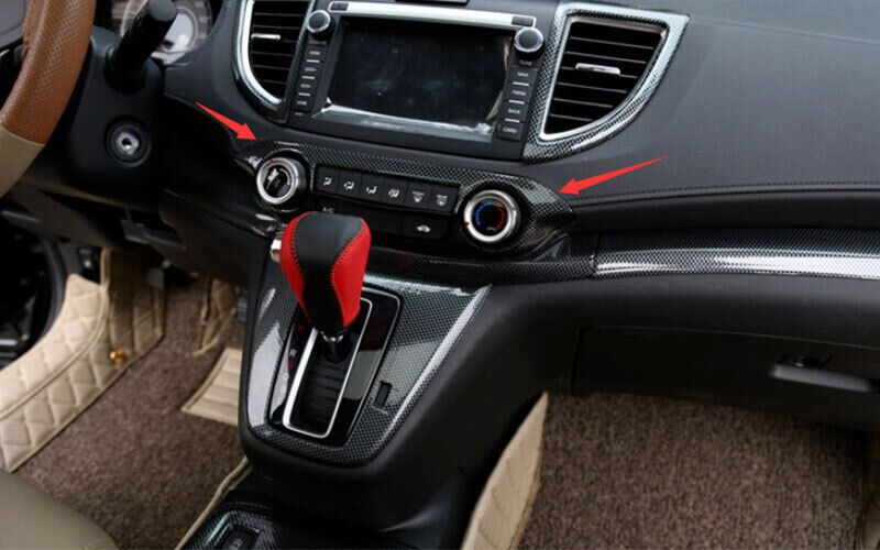 Carbon Fiber Console AC Button Control Frame Trim for Honda CR-V 2012-2016 auto