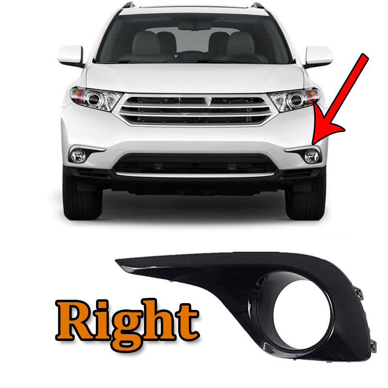 Right Front Bumper Grille Fog Light Cover for Toyota Highlander 2012 2013 2014