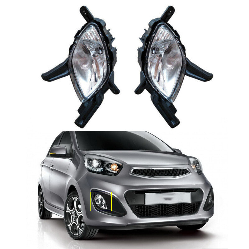 for Kia Picanto Morning 2011-2015 1 Pair Front Bumper Fog Lights