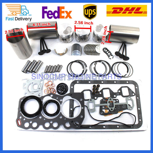 3TN66 3TN66E 3TN66UJ Engine Rebuild Kit with Rings for Yanmar Tractor