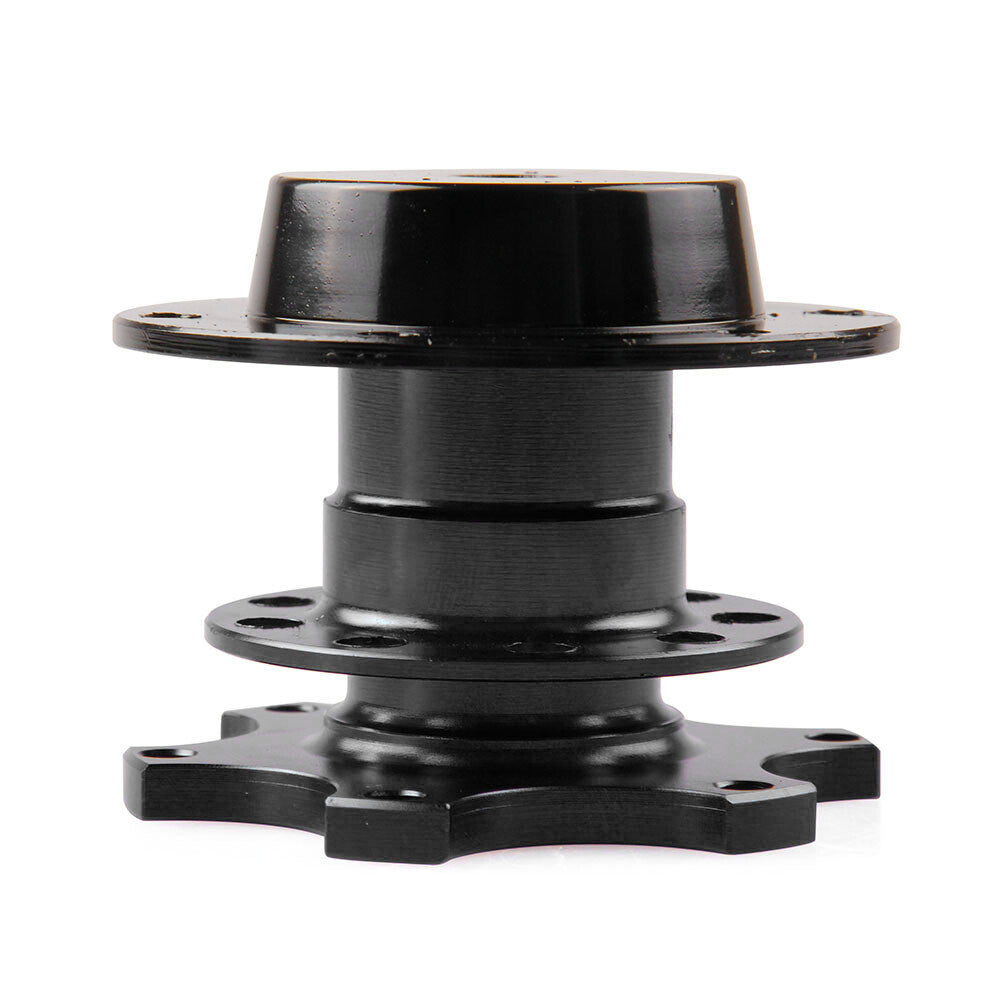 Universal Black Quick Release Adapter Snap Off Steering Wheel Boss Hub Race