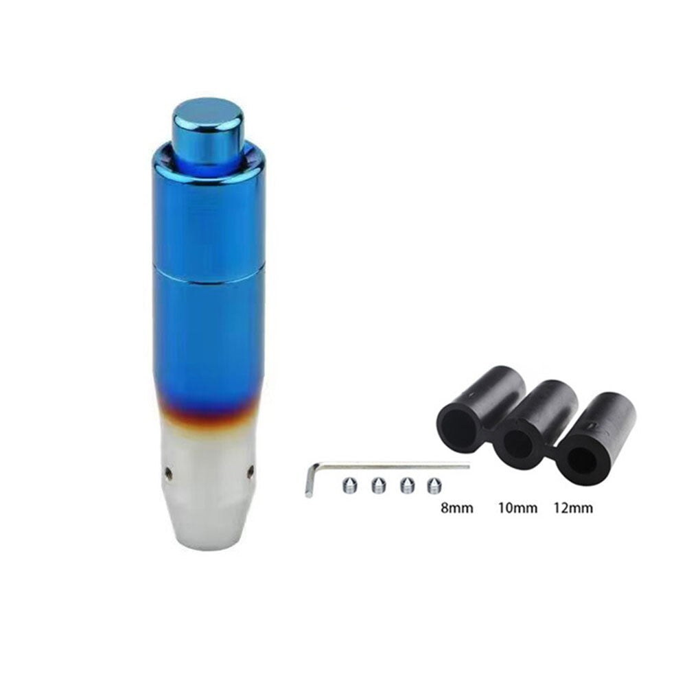 Aluminum Metal Car Automatic Gear Shift Knob Shifter Lever With Button