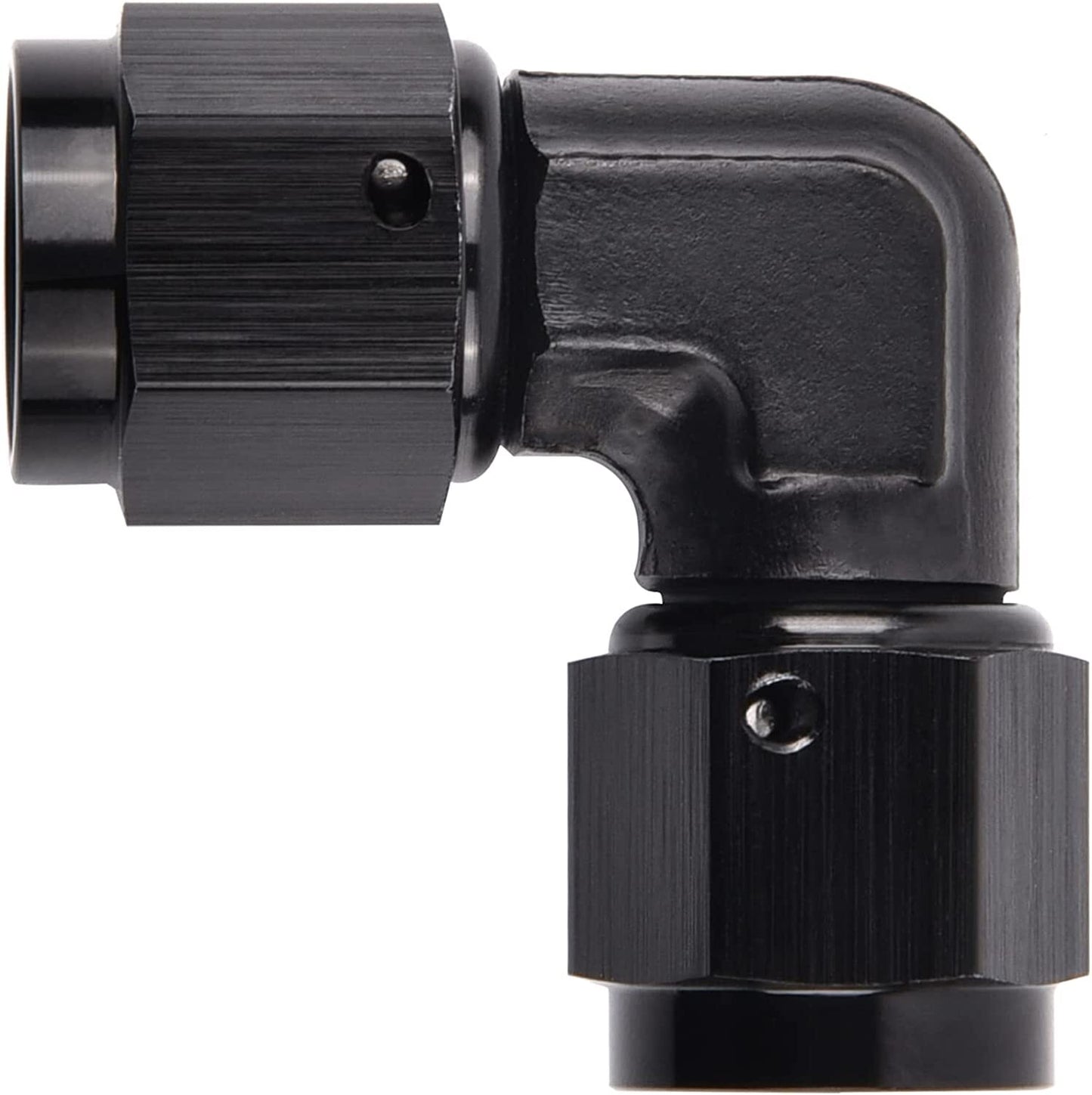 6AN Female to Female Coupler Union 90 Degree Airline/Fuel Line Hose Adapter