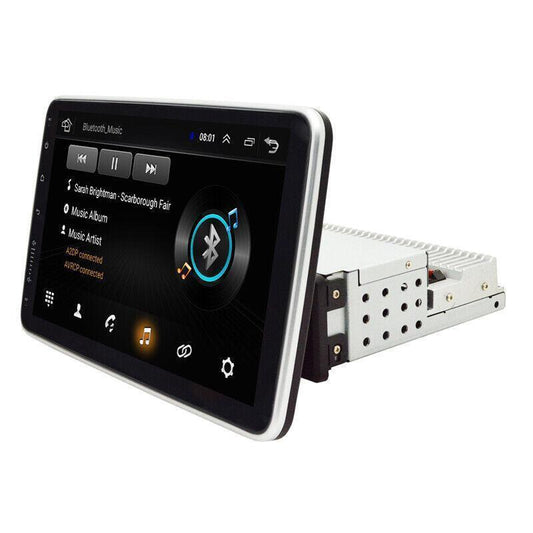2G+32G 10.1 1Din Rotatable Screen Android 9.1 Car Radio GPS WiFi MP5 Player USB