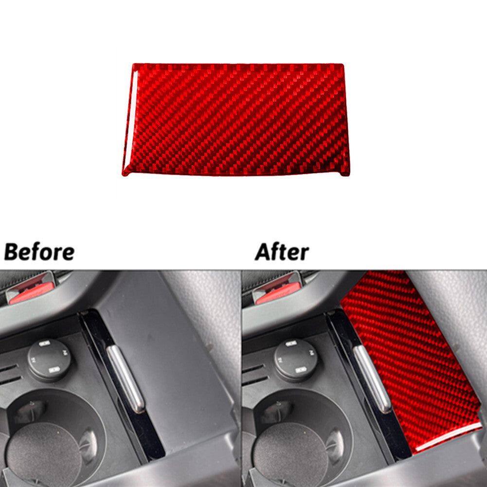 Red Carbon Fiber Console Storage Box Panel for Land Rover Discovery Sport 15-19