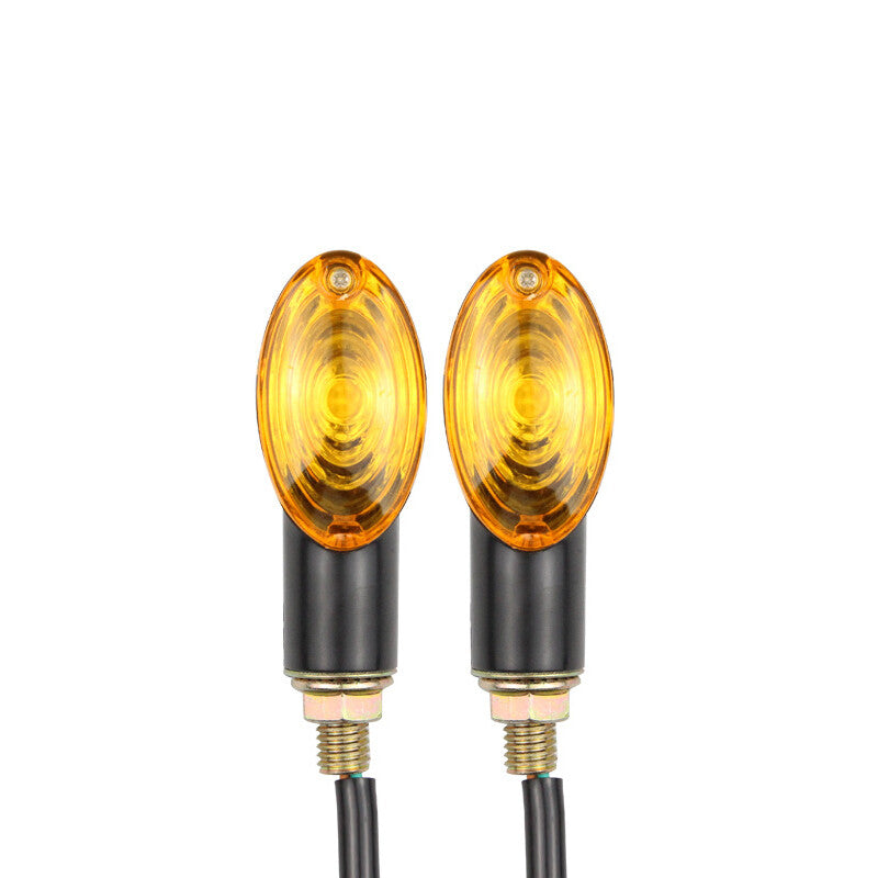 2-pack motorcycle turn signal lights, motorcycle halogen indicator lights, flashing amber light