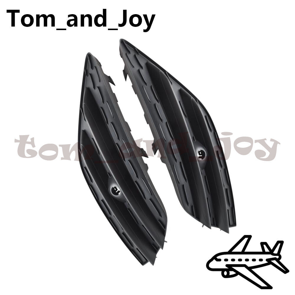 2pcs Right+Left Side Front Bumper Lower Grill Black for Mercedes CLA W118