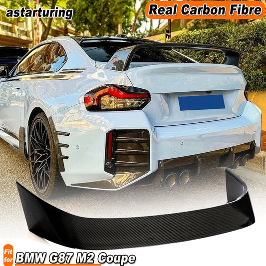 Fit for BMW G87 M2 Coupe 2022-2024 DRY CARBON Rear Boot Spoiler Trunk Wing Lip