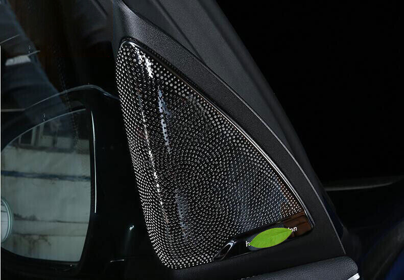 for BMW X3 G01 2018-21 Black Steel Inner A Pillar Post Horn Frame Cover Trim 2P