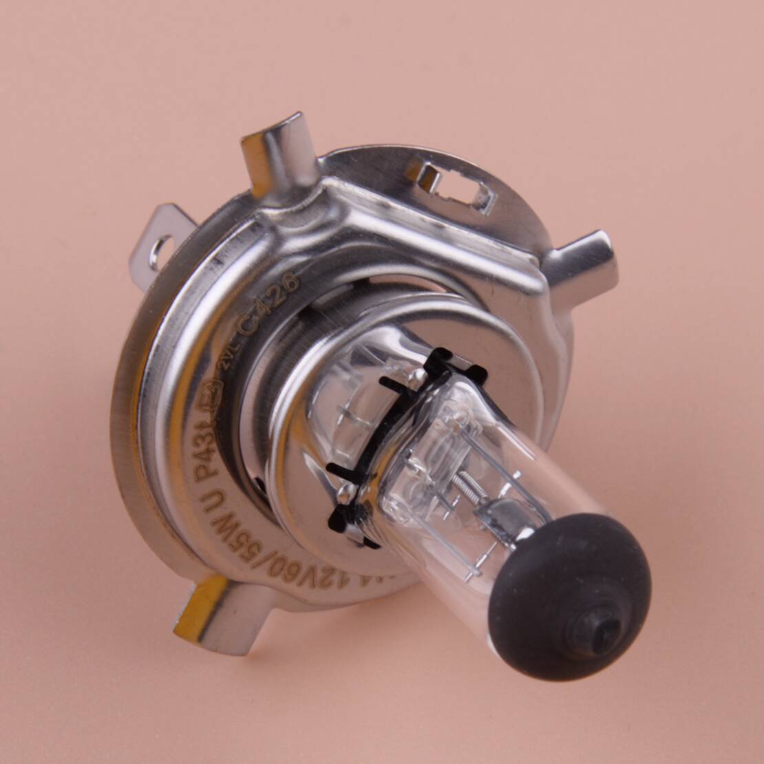1Pc 12V H4 60/55W Beam Halogen Bulb Headlight Bulb