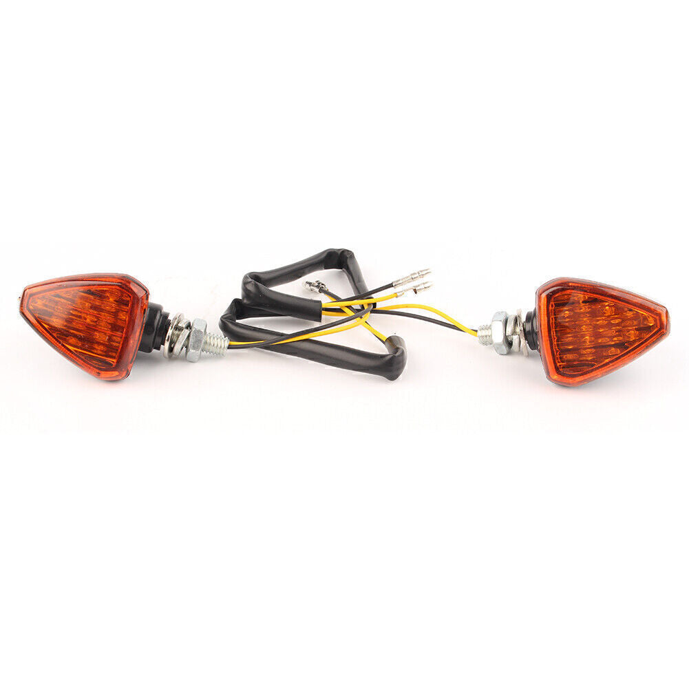 LED Amber Turn Signal Lights Indicator Lamp Blinker for Orange Motorcycle