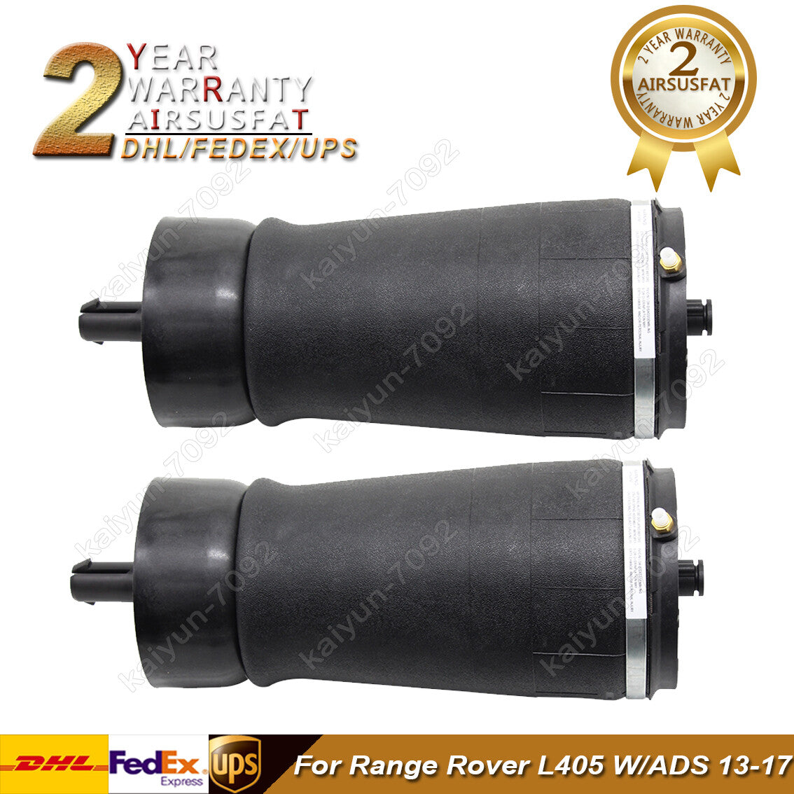 Pair for Land Rover for Range Rover Rear L+R Air Suspension Spring Bag L405 LR034262