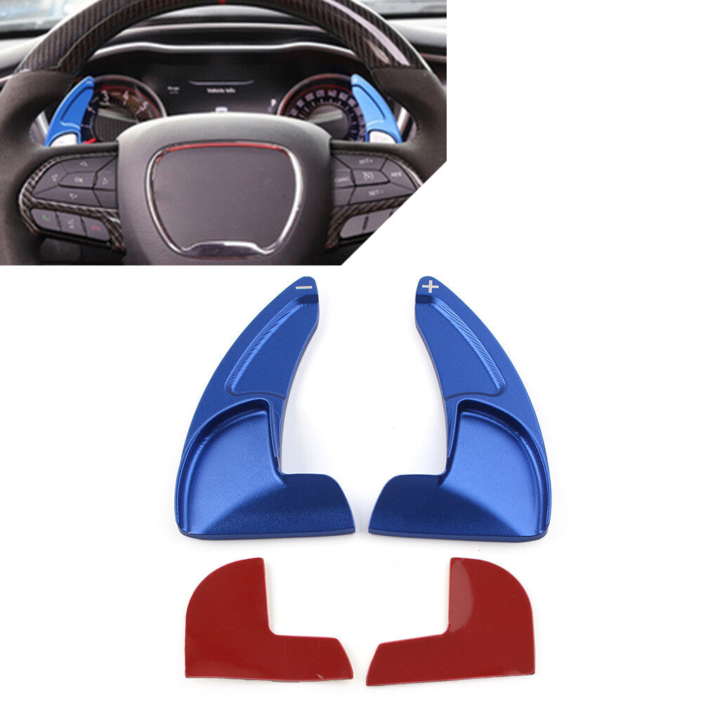 for Dodge for Challenger Cherokee Blue Steering Wheel Shift Paddle Shifter Extension
