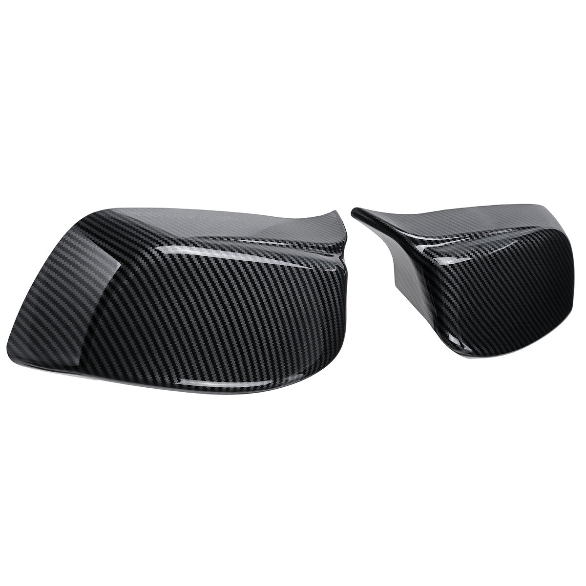 A pair of carbon fiber mirror protective cases, Model M, suitable for 2003-2008 for BMW E60, E61, E63, E64