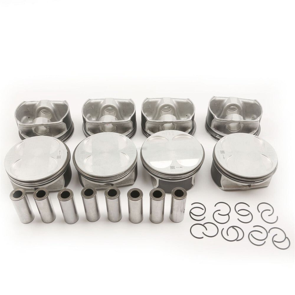 8Pcs Pistons  Rings Kit 11257543324 for BMW 550i 650i 2005-2010 E60 E61 E63 E64