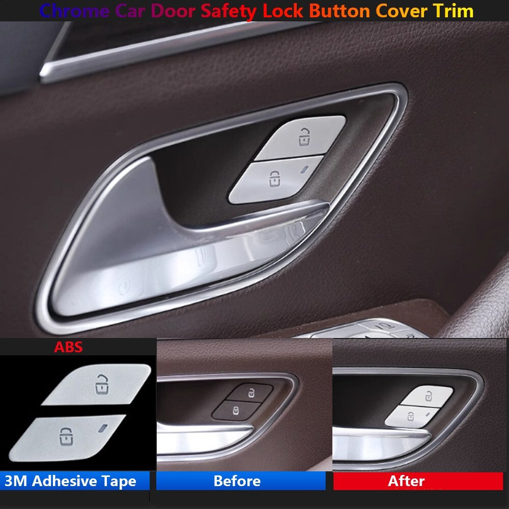 for Mercedes-Benz A GLE GLS W176 W177 W247 X247 X167 Door Lock Switch Cover Trim
