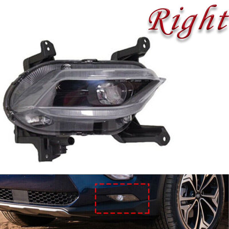 Right LED Front bumper fog lamp Headlight for Hyundai Santa Fe 2019 2020