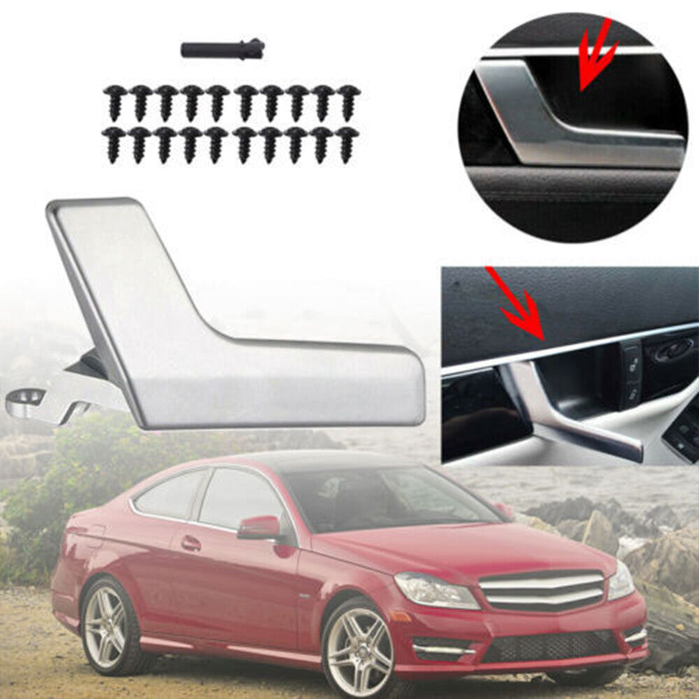 Matte Inside Door Handle Repair Kit Left Driver Side for Mercedes C250 C300 C350