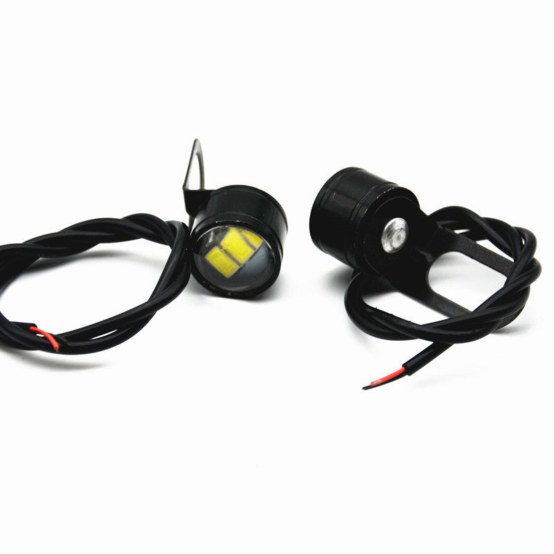 Motorcycle Spotlight Blue Hawkeye LED Headlight Running Light Driving Fog Lamp